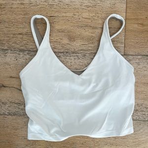Lululemon cropped white top